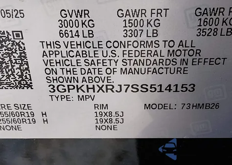 2025 Honda Prologue Touring from USA, damaged, VIN 3GPKHXRJ7SS514153